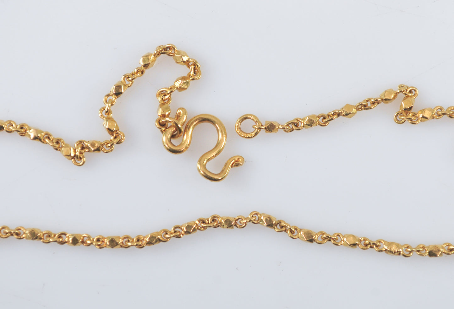 24K Gold Nugget Chain Necklace