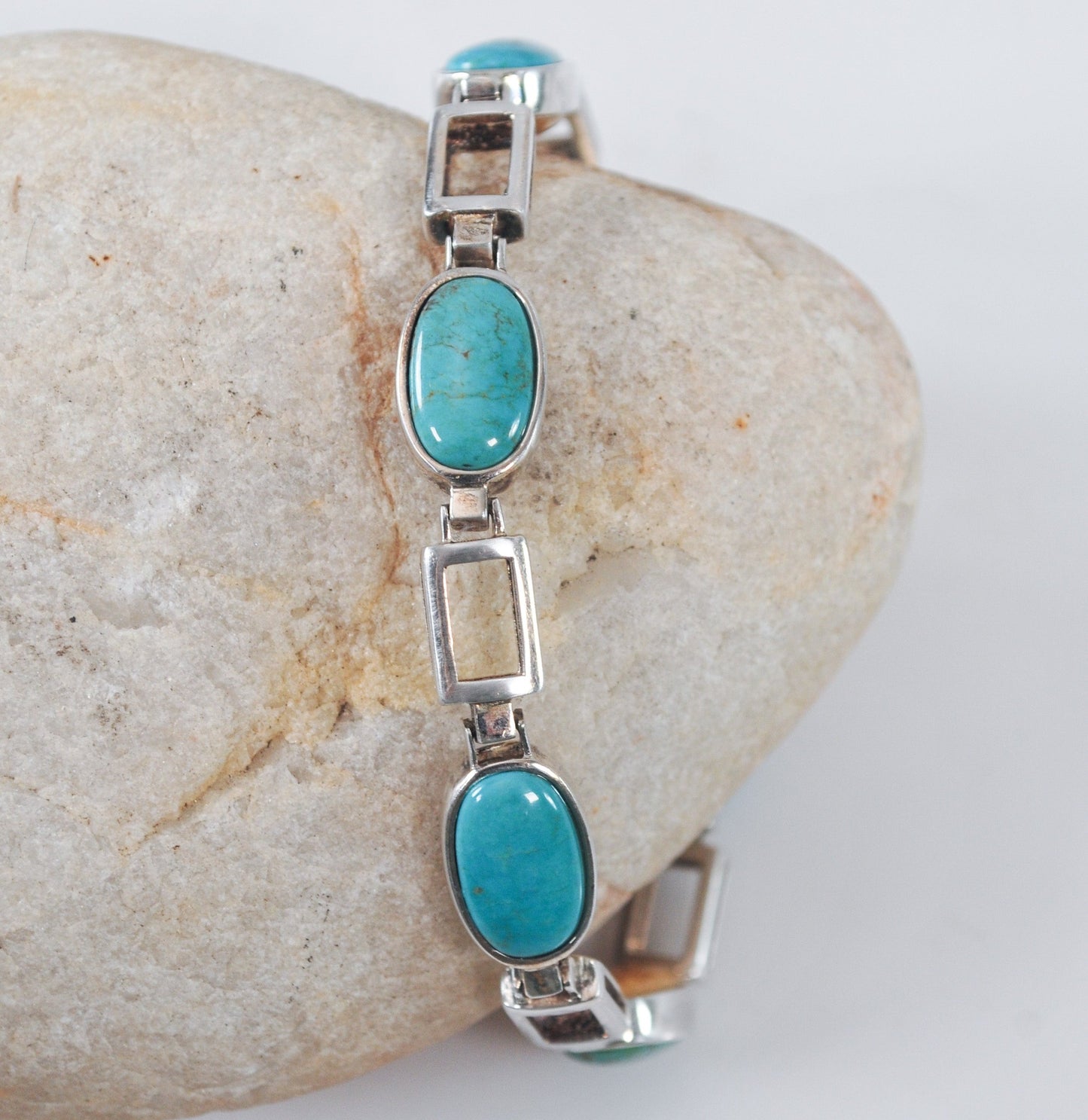 Jay King DTR Sterling Silver Reversible Turquoise Jasper Bracelet