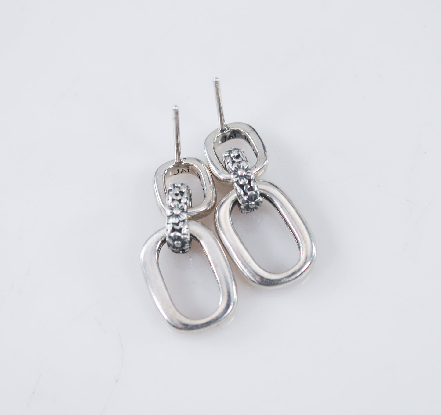 John Hardy Sterling Silver Oval Link Earrings