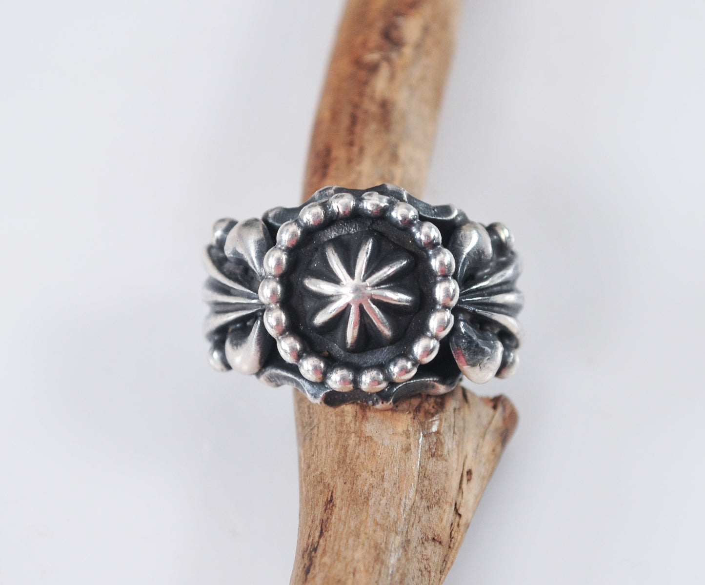 Chunky Signed Navajo Sterling Silver Ring