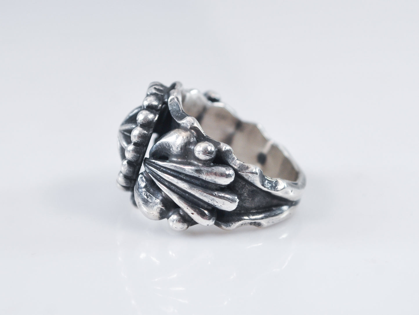 Chunky Signed Navajo Sterling Silver Ring