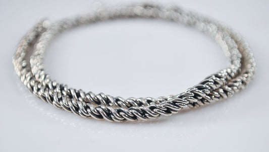 As Is - Heavy JAI John Hardy Sterling Silver Twisted Chain Necklace