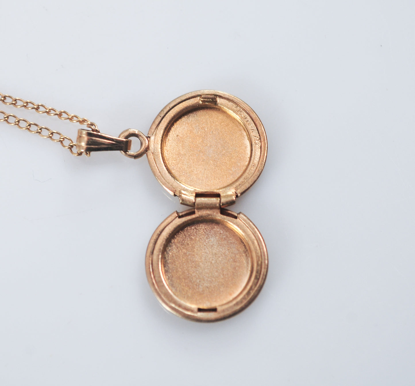 Vintage Ballou Gold Filled Baby Locket Necklace