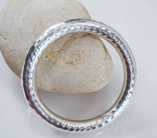 Silpada Sterling Silver Hammered Bangle Bracelet