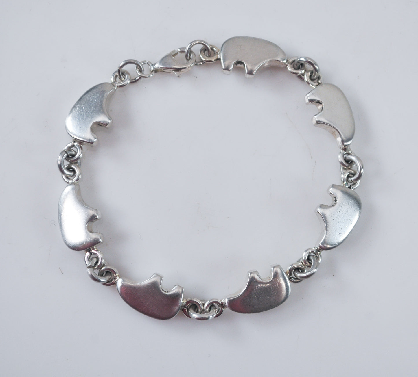 Sterling Silver Southwestern Bear Bracelet