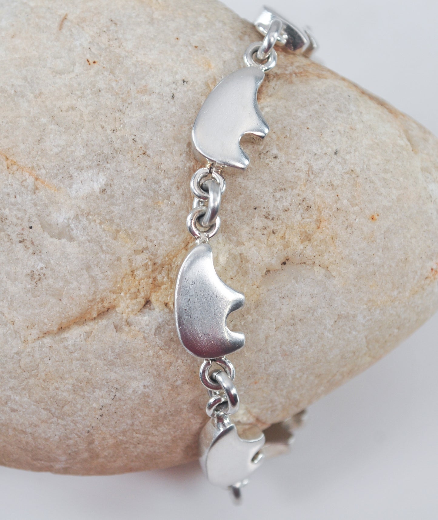 Sterling Silver Southwestern Bear Bracelet