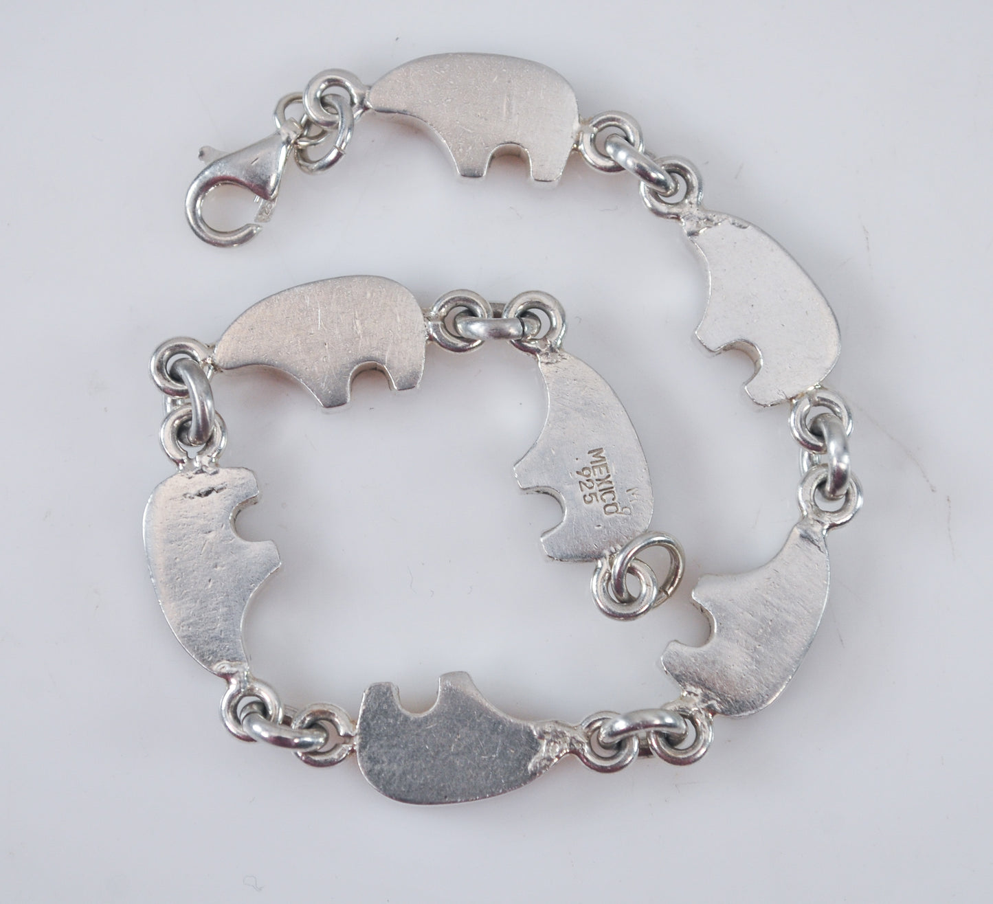 Sterling Silver Southwestern Bear Bracelet