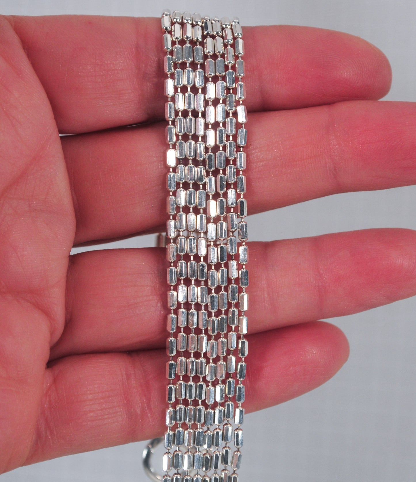 NOT AVAILABLE - Reserved for K - Milor Sterling Silver Multi-Strand Bracelet