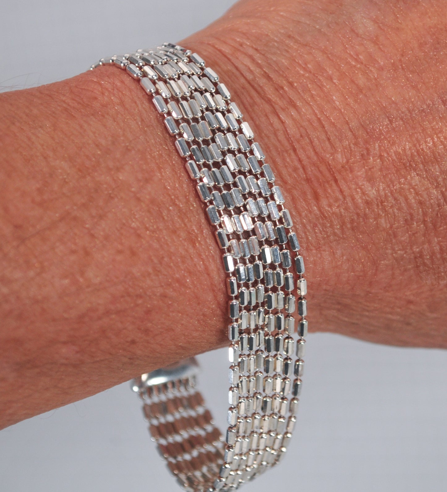 NOT AVAILABLE - Reserved for K - Milor Sterling Silver Multi-Strand Bracelet