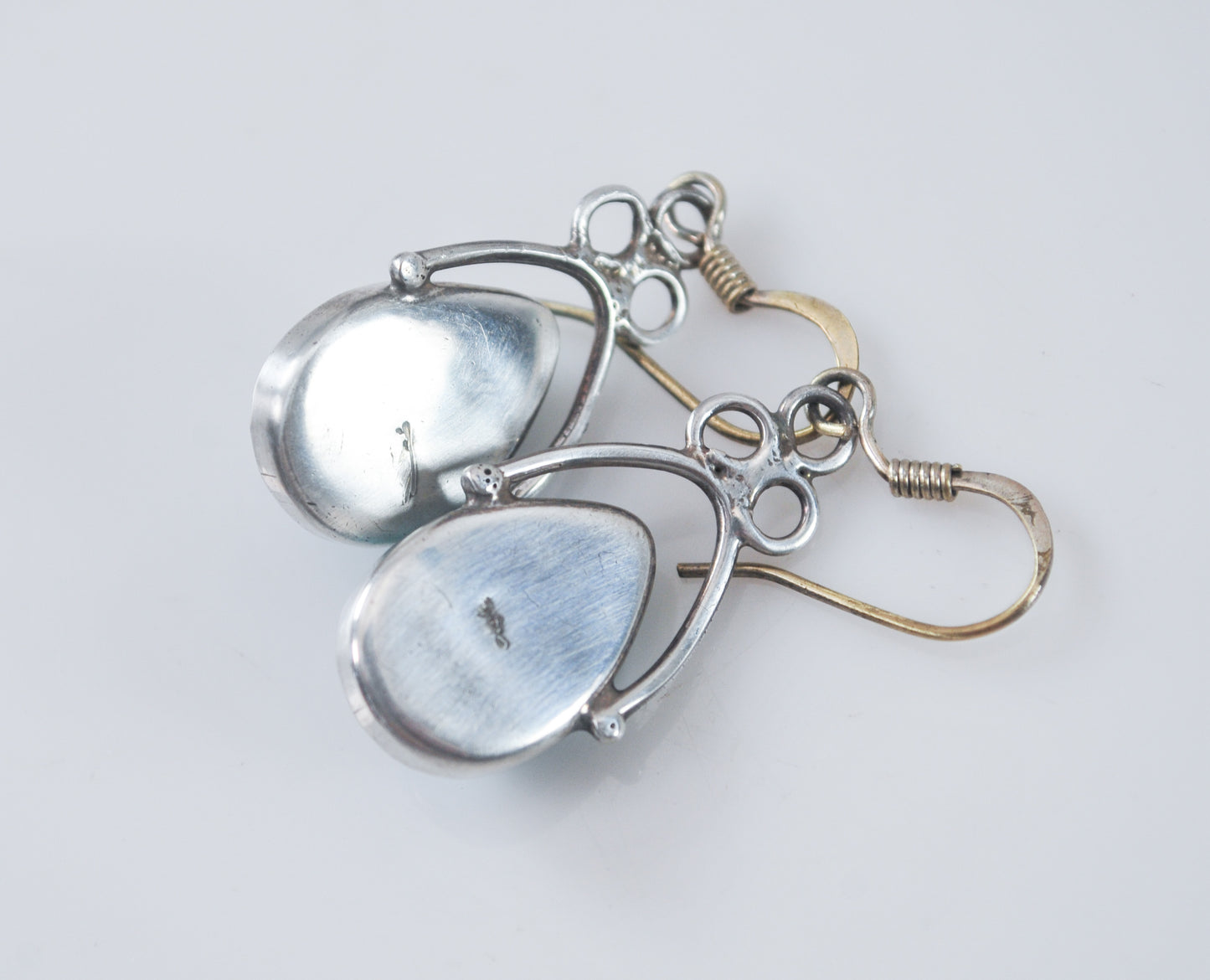 Larimar Teardrop Sterling Silver Earrings