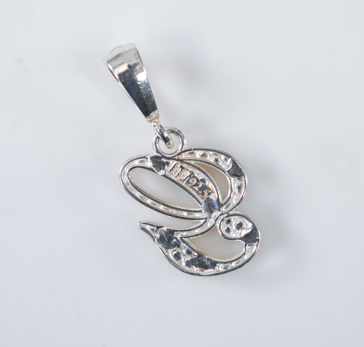 Signed Sterling Silver Initial G Pendant