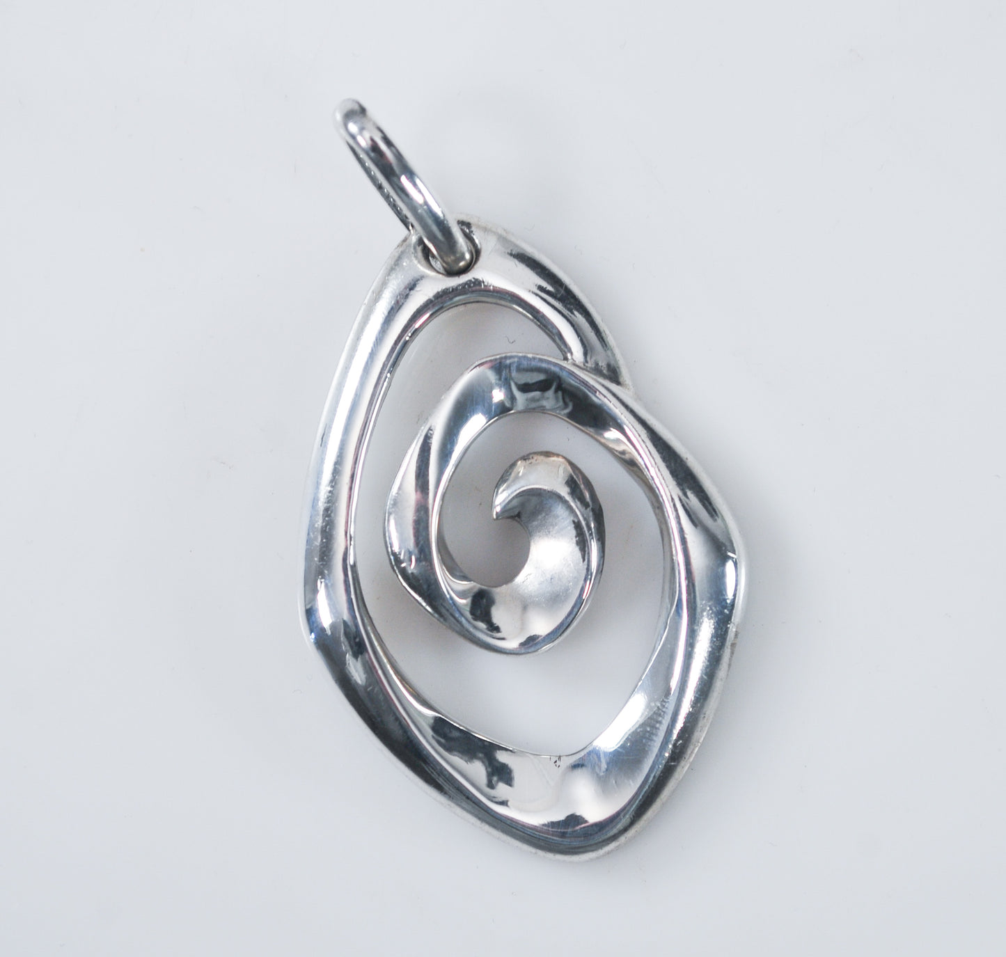 Modernist Sterling silver Spiral Pendant