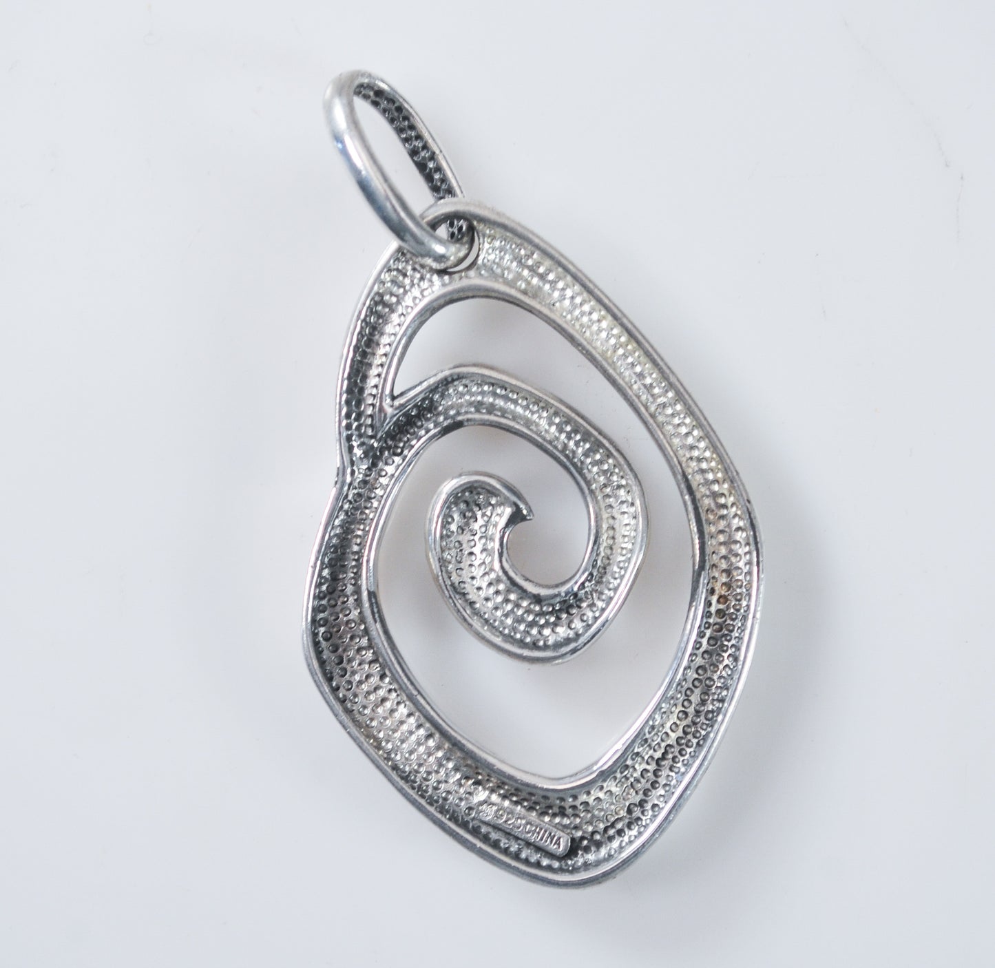 Modernist Sterling silver Spiral Pendant