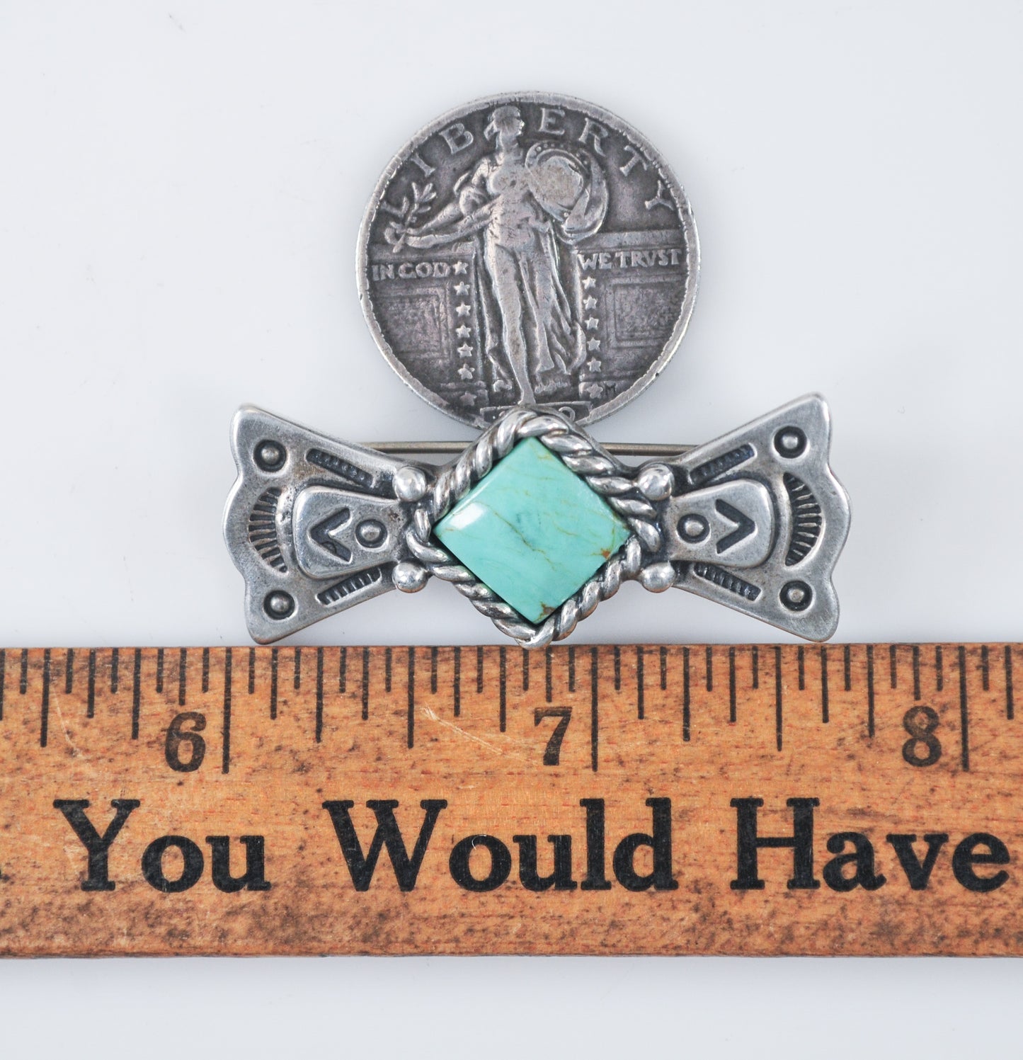 Carolyn Pollack Sterling Silver Southwestern Turquoise Brooch