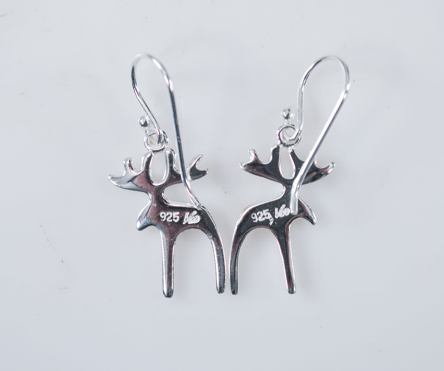 Sterling Silver Moose Earrings