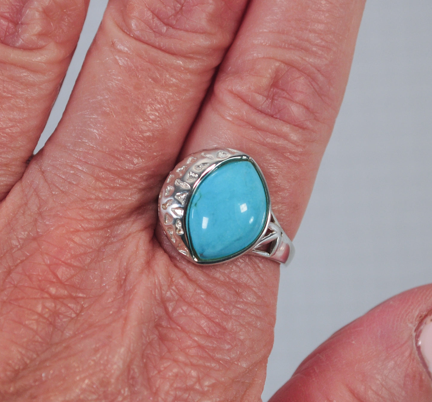 Jay King DTR Desert Rose Trading Sterling Silver Turquoise Ring