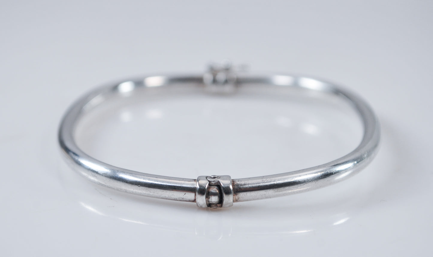 Milor 925 Italy Spring Hinge Bangle Bracelet