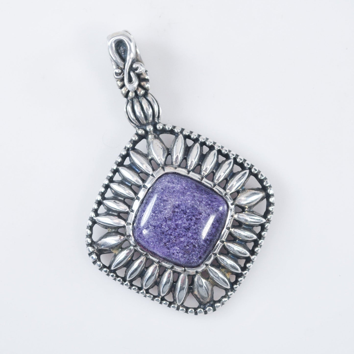 Carolyn Pollack Sterling Silver Sugilite Enhancer Pendant