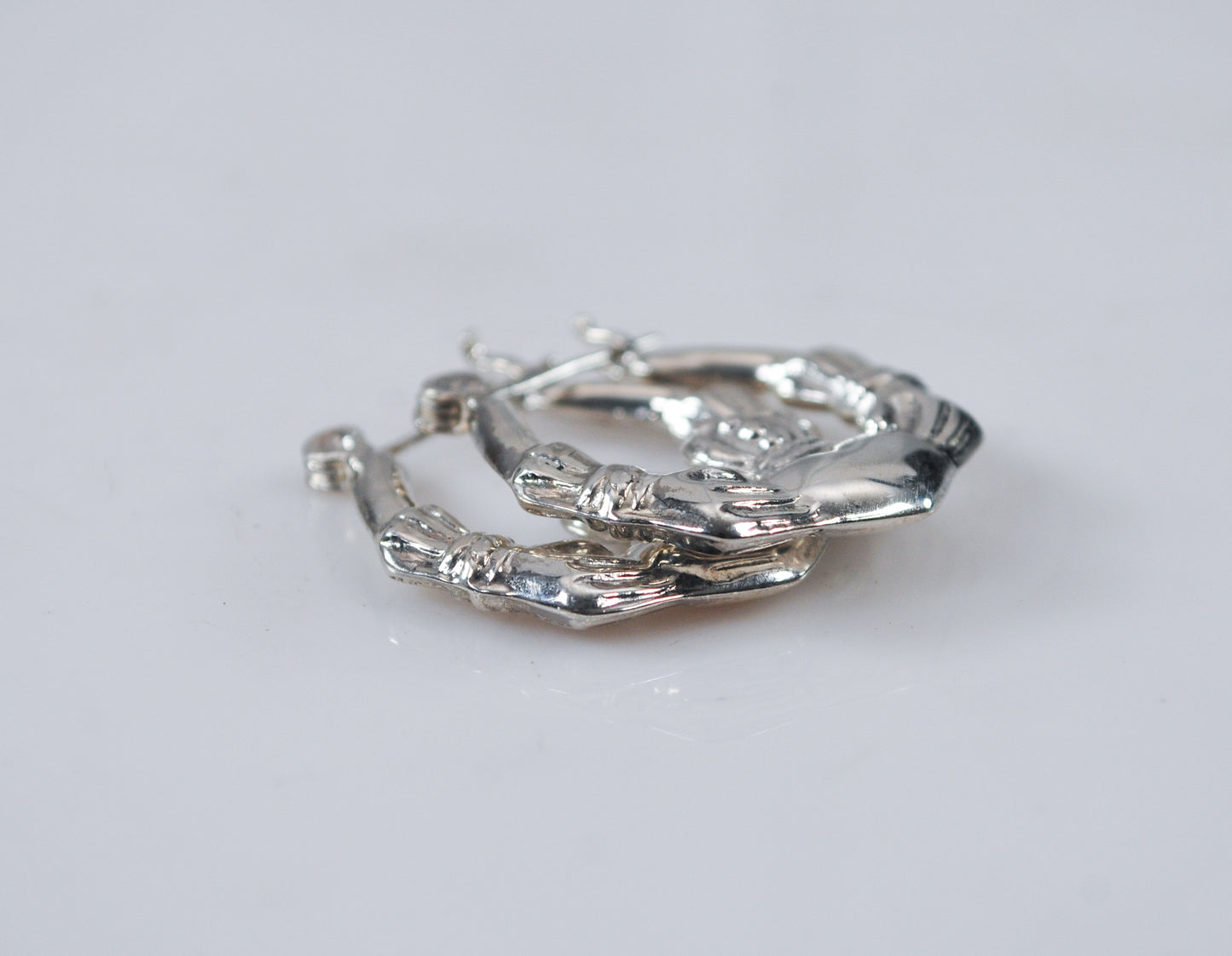 Sterling Silver Claddagh Earrings