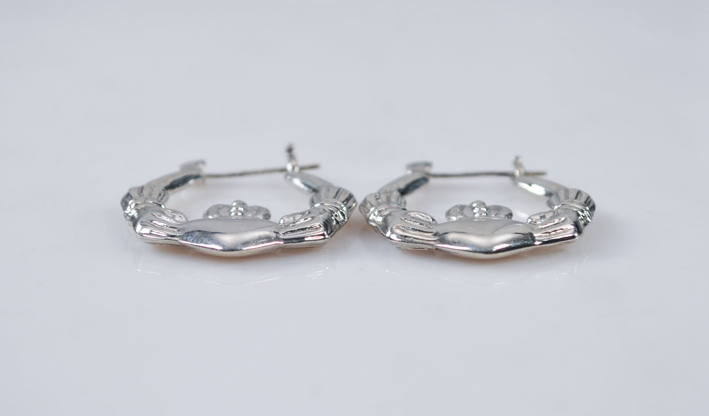 Sterling Silver Claddagh Earrings