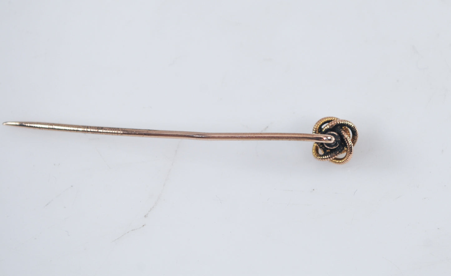 Antique Victorian 14K Gold Love Knot Stick Pin