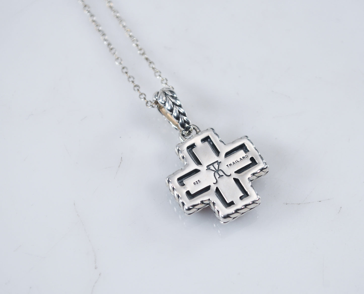 Tiffany Kay Studio Sterling Silver Mother of Pearl Cross Necklace