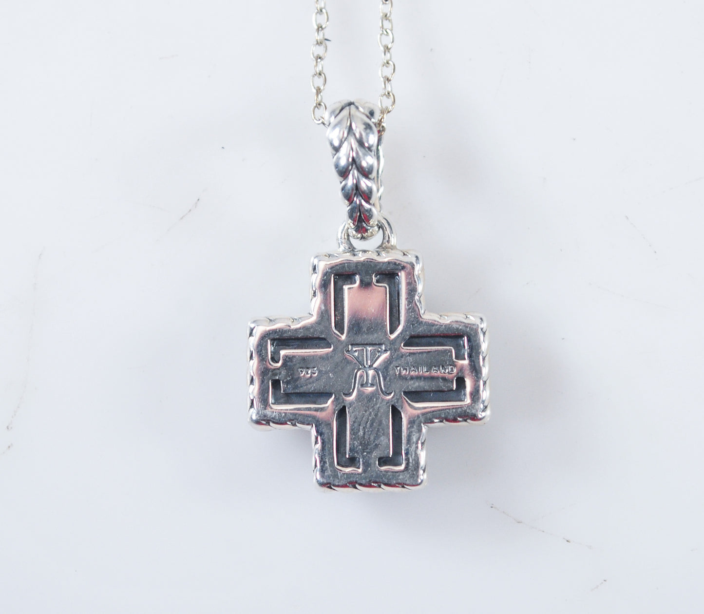 Tiffany Kay Studio Sterling Silver Mother of Pearl Cross Necklace