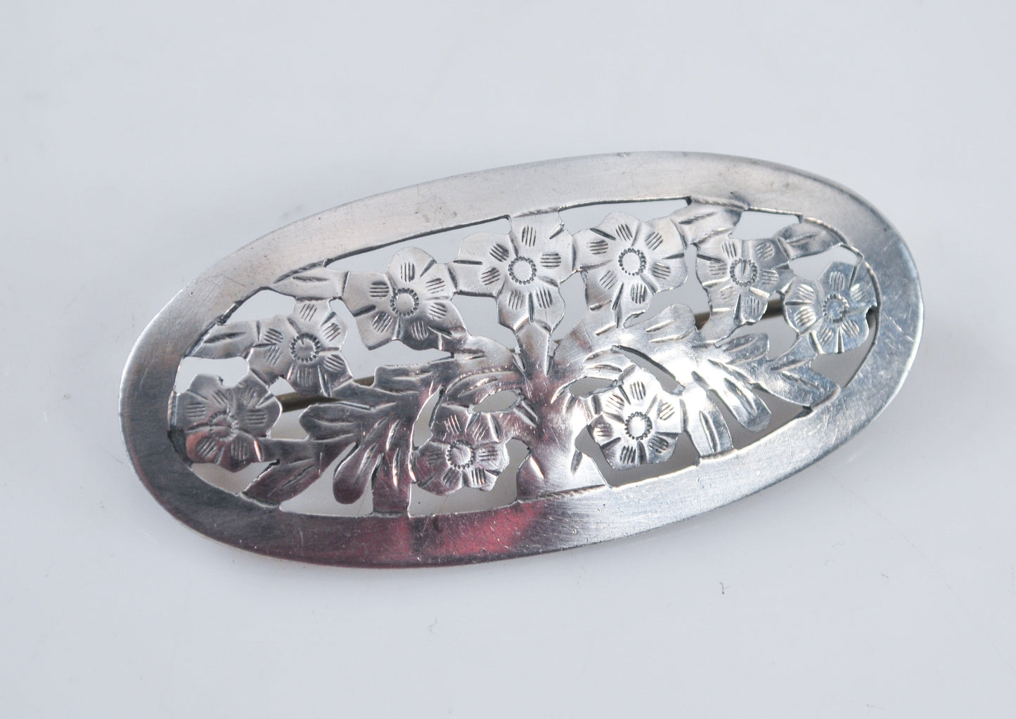 Stavre Gregor Panis Sterling Silver Floral Brooch