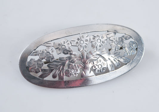 Stavre Gregor Panis Sterling Silver Floral Brooch