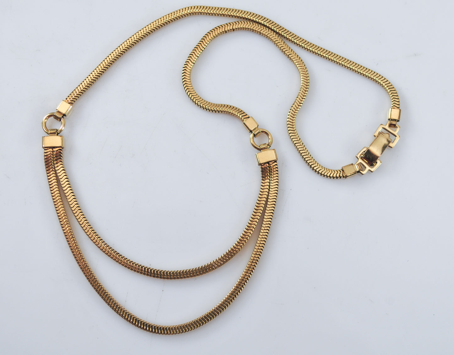 Vintage Carl Art Gold Filled Snake Chain Choker Necklace