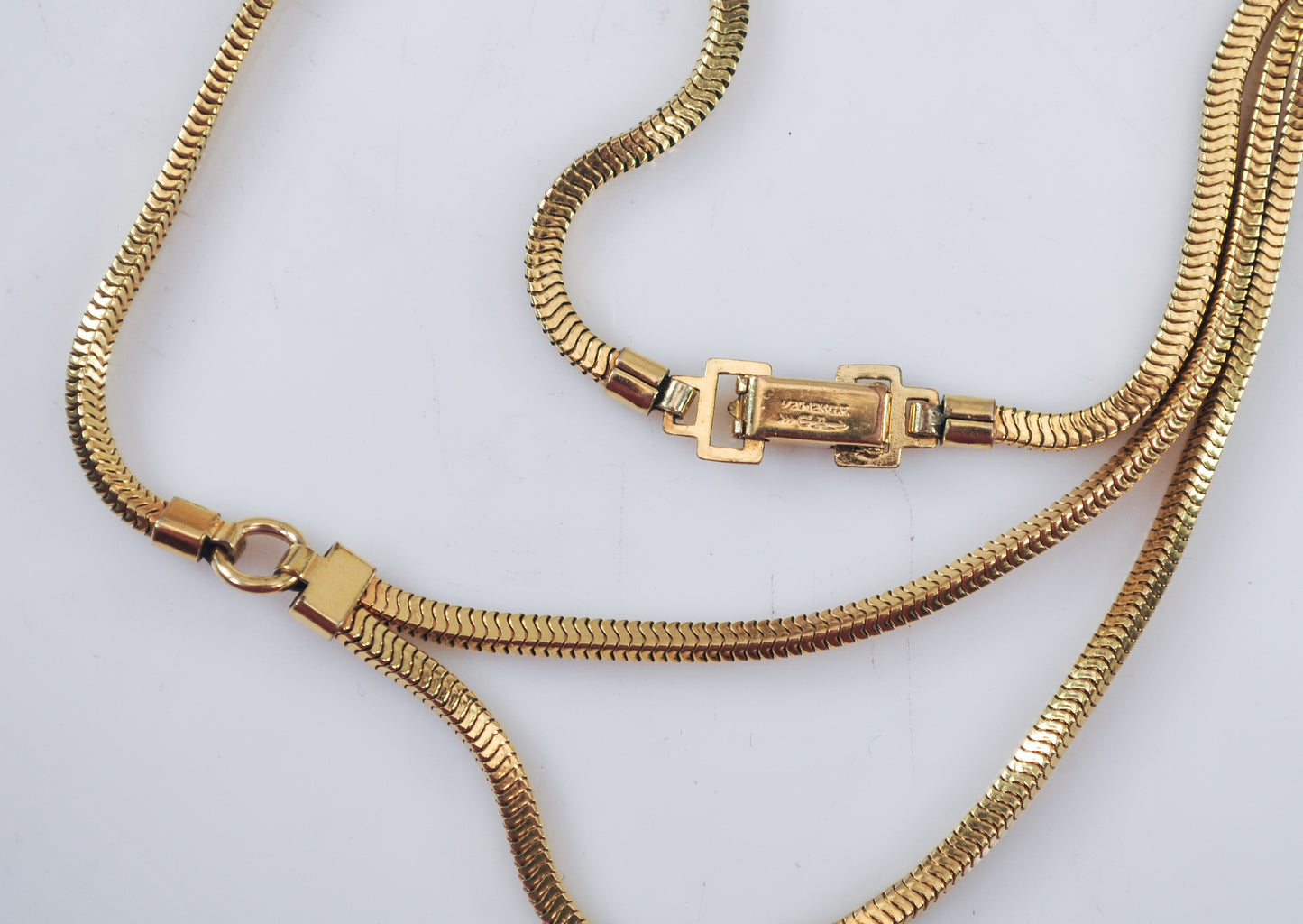 Vintage Carl Art Gold Filled Snake Chain Choker Necklace