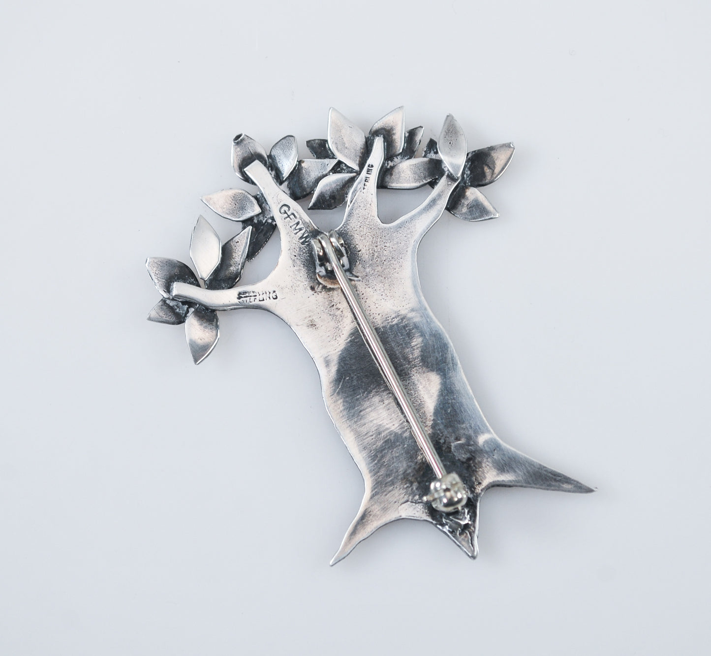 GFMW Sterling Silver Tree Brooch