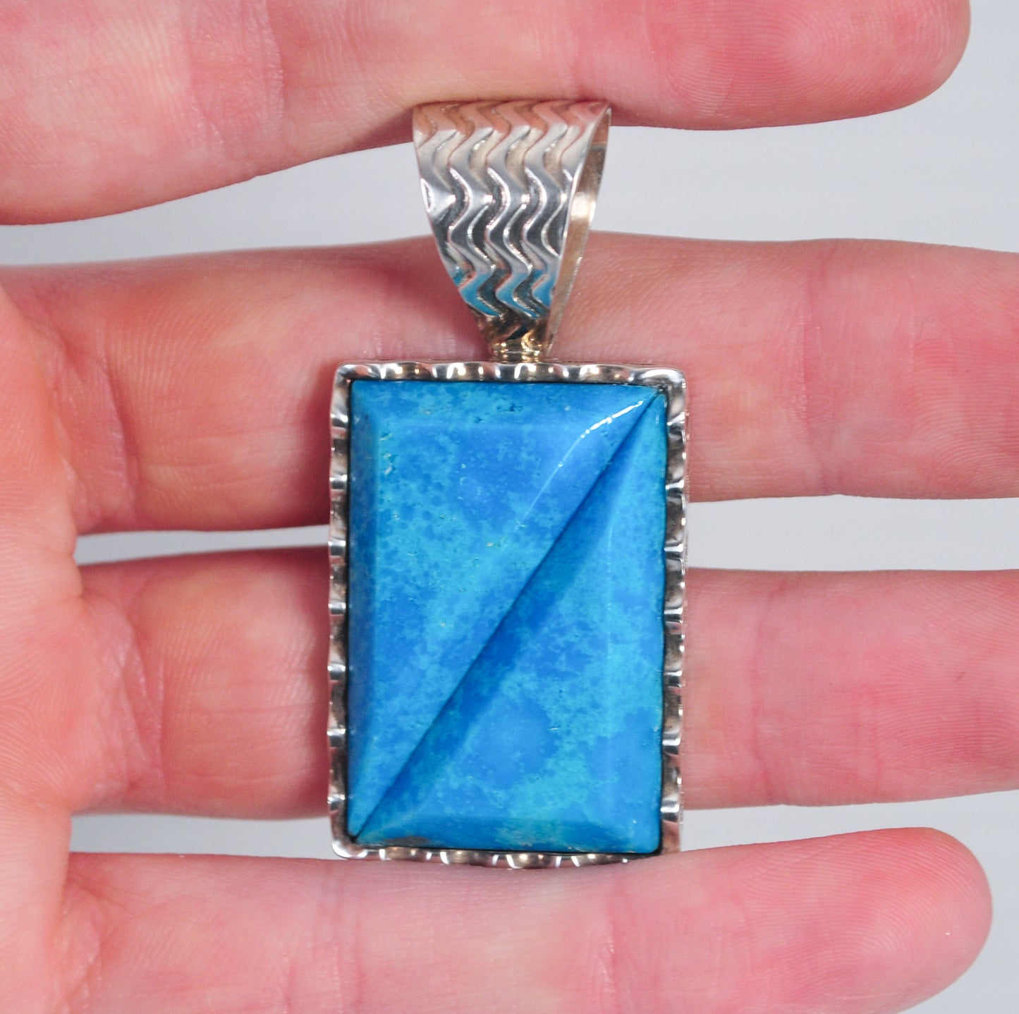 Jay King DTR Desert Rose Trading Sterling Silver Turquoise Pendant