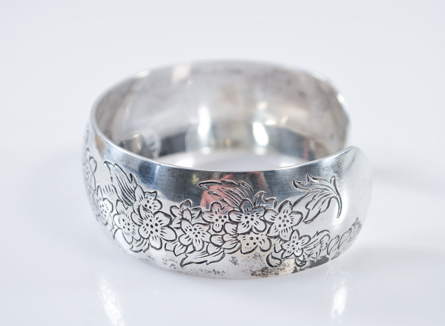 S Kirk & Son Sterling Silver Larkspur Cuff Bracelet