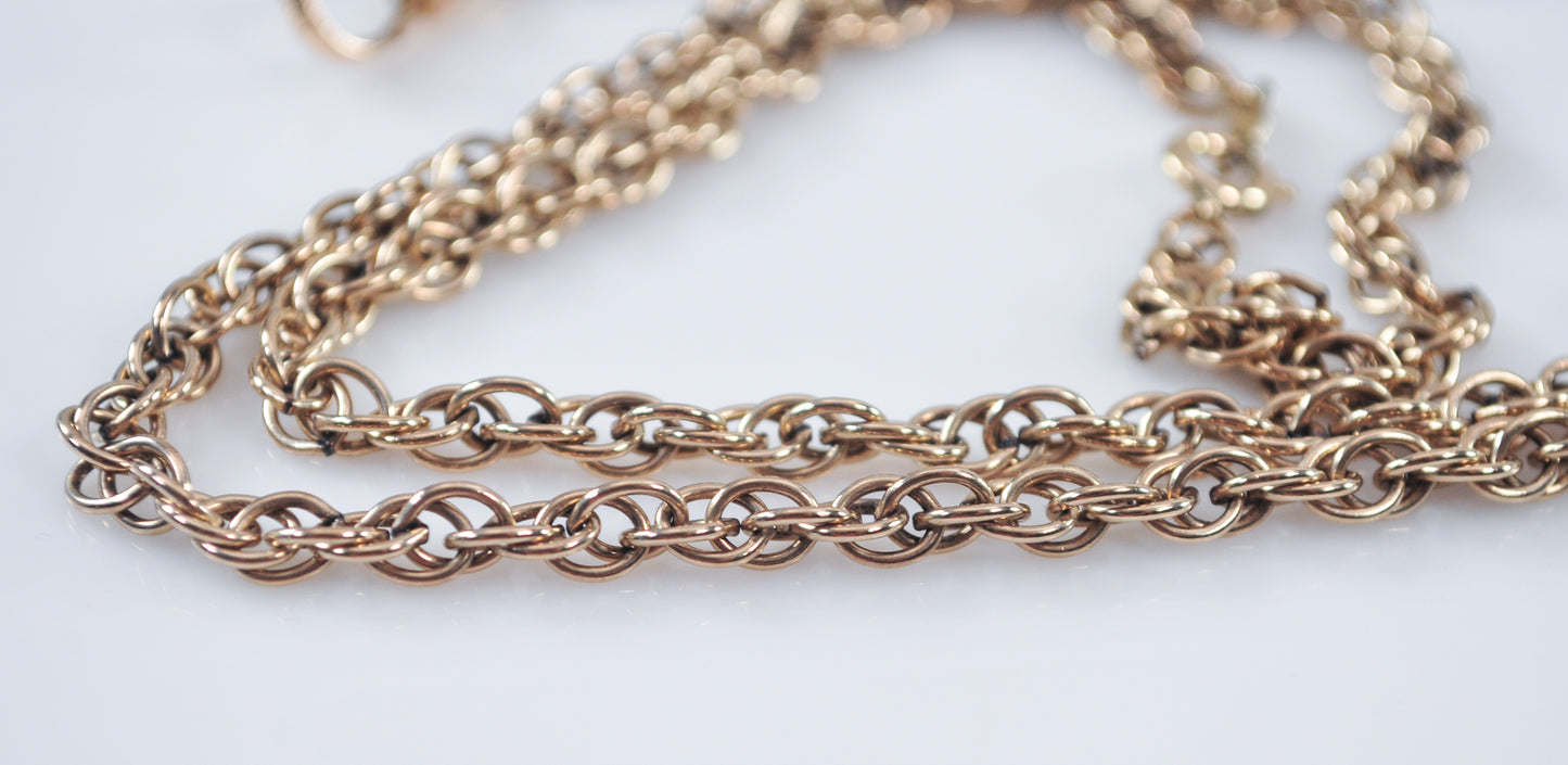 Antique Gold Filled Watch Chain