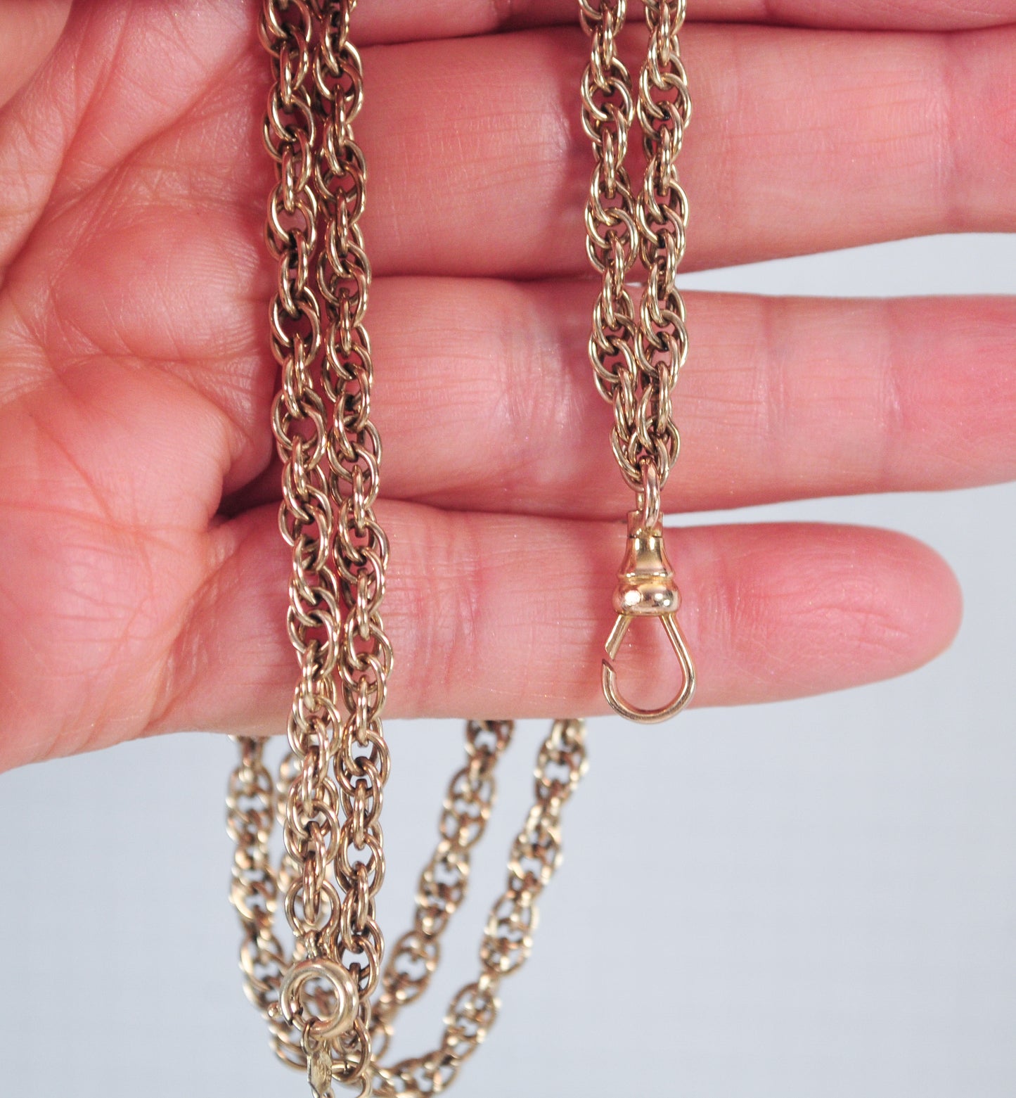 Antique Gold Filled Watch Chain