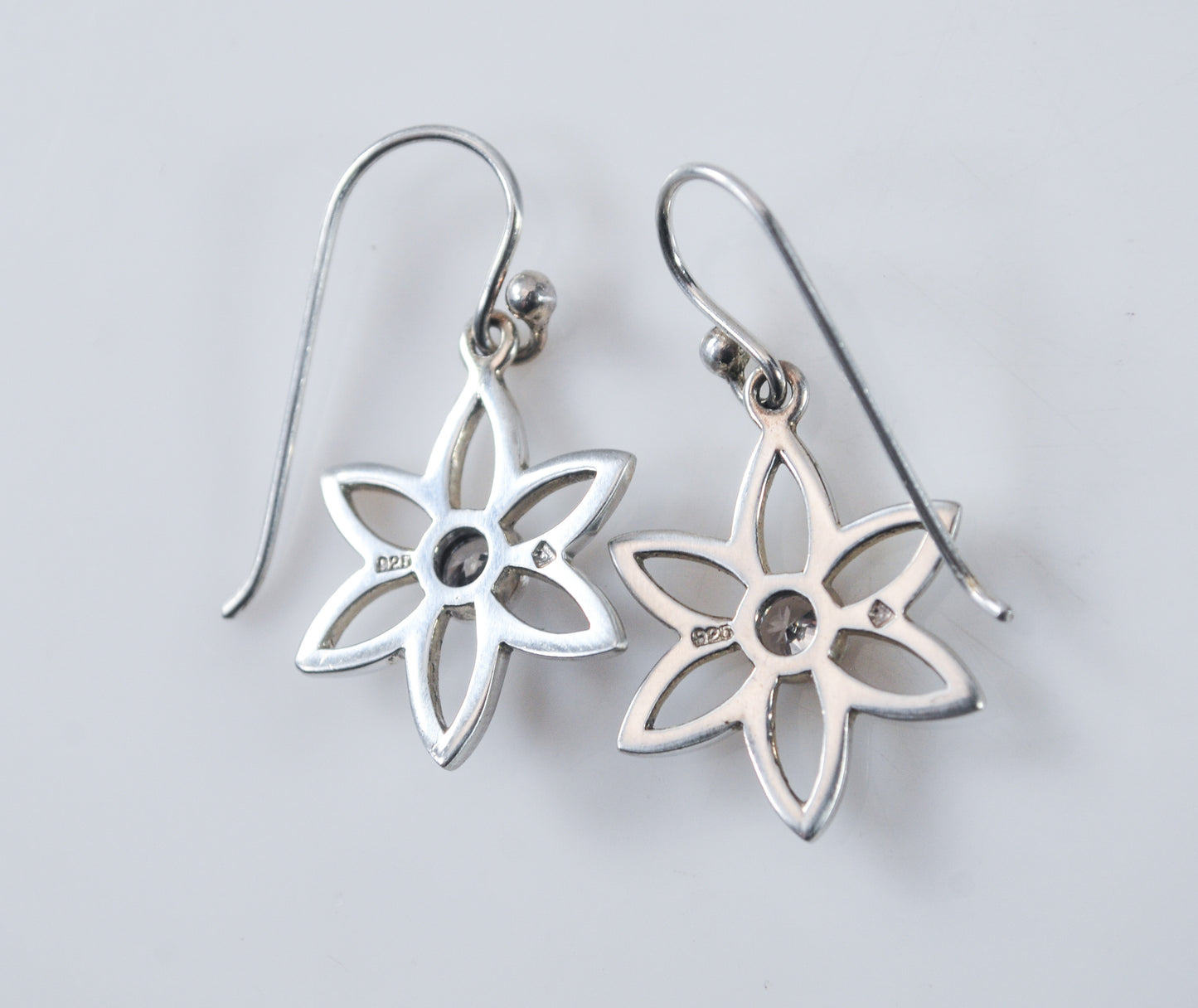 Silpada Sterling Silver CZ Flower Earrings