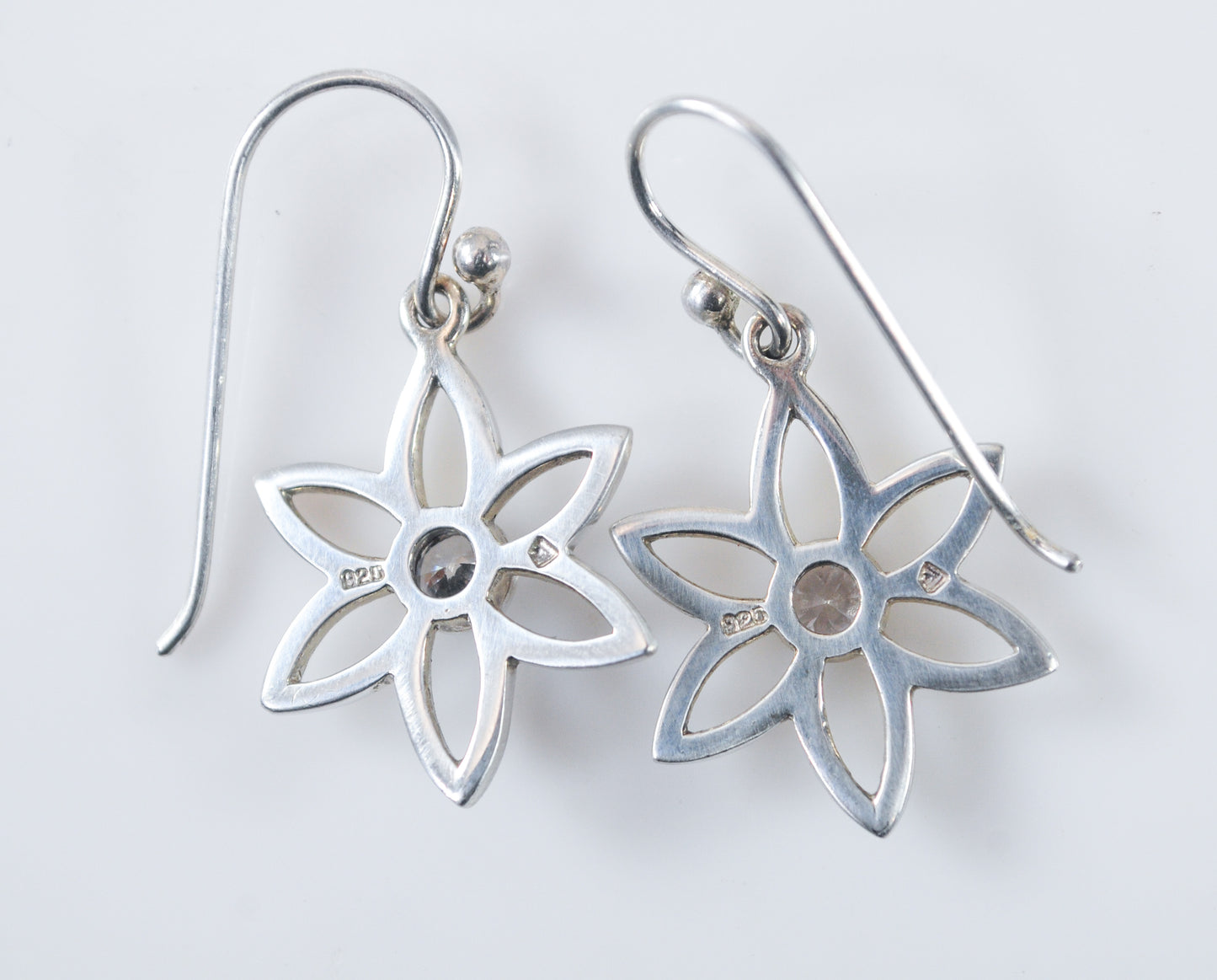 Silpada Sterling Silver CZ Flower Earrings