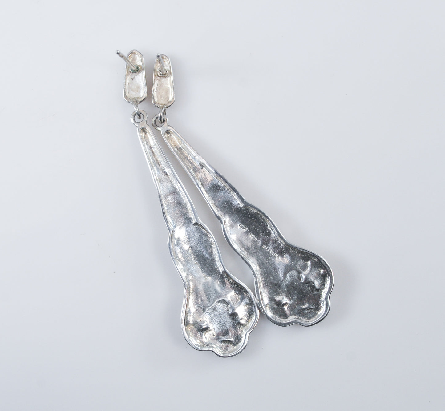 NOT AVAILABLE - Reserved for T - Sterling Silver Spoon Handle Earrings