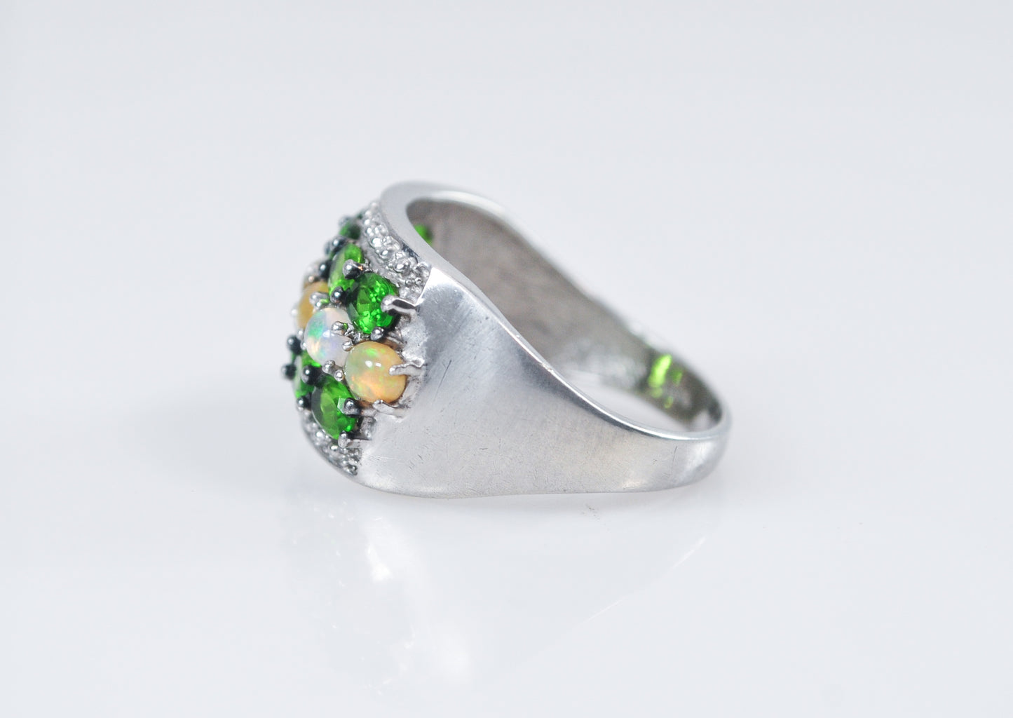 SAM 925 India Sterling Silver Chrome Diopside Ring