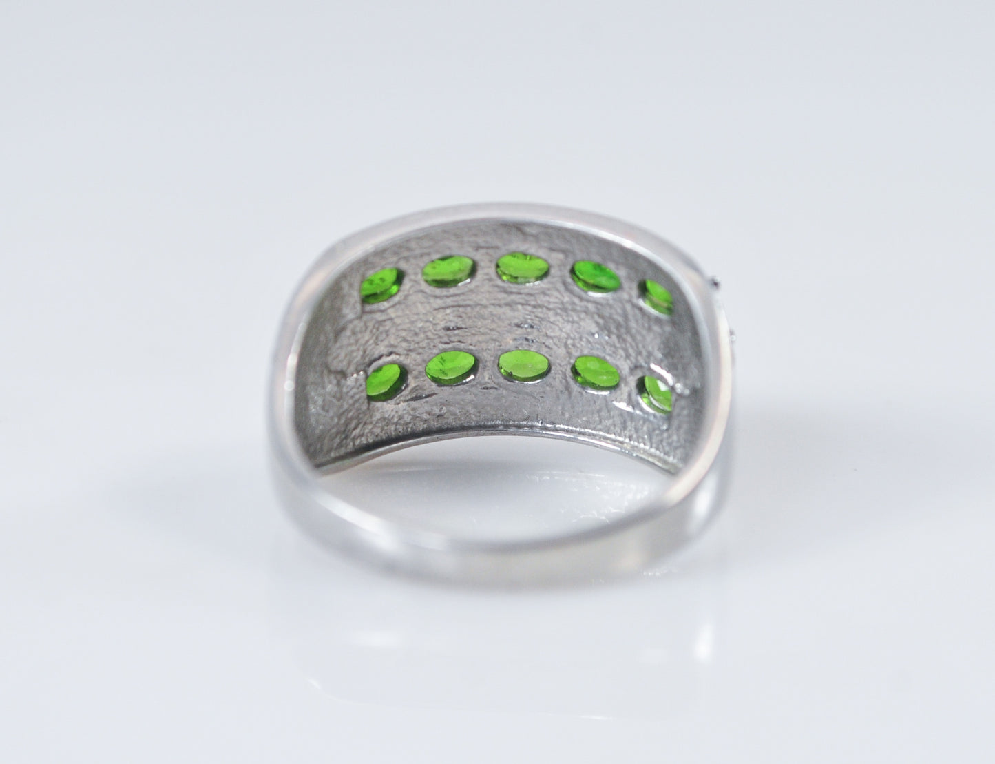 SAM 925 India Sterling Silver Chrome Diopside Ring