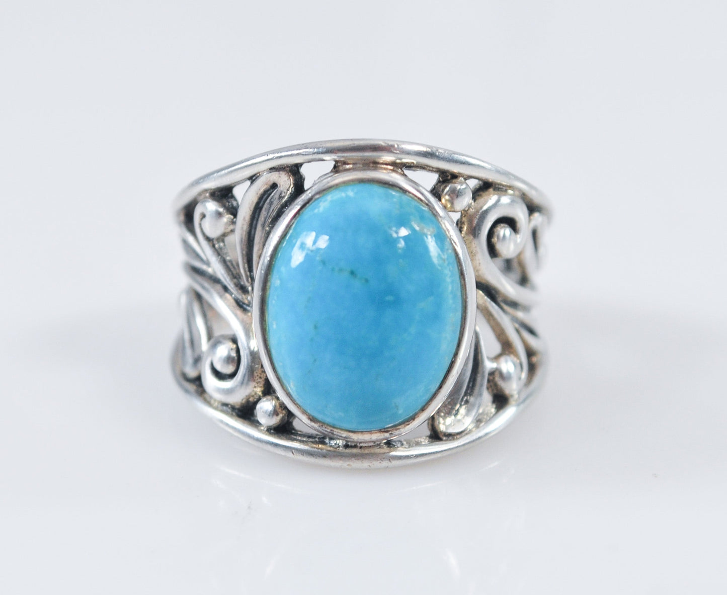 Wide SX 925 Turquoise Ring