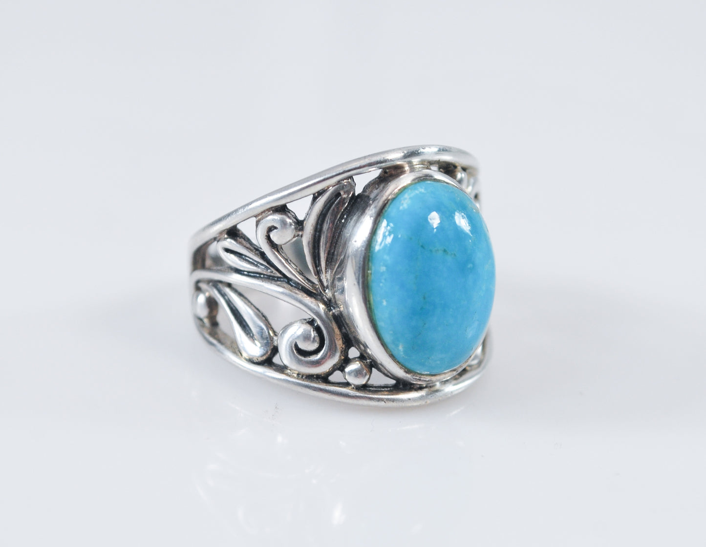 Wide SX 925 Turquoise Ring