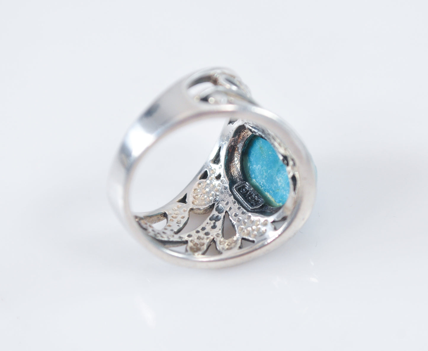 Wide SX 925 Turquoise Ring