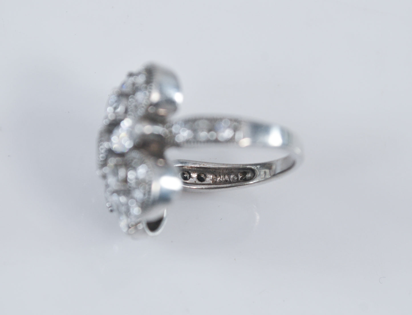 Multi-Stone CZ Sterling Silver Cocktail Ring