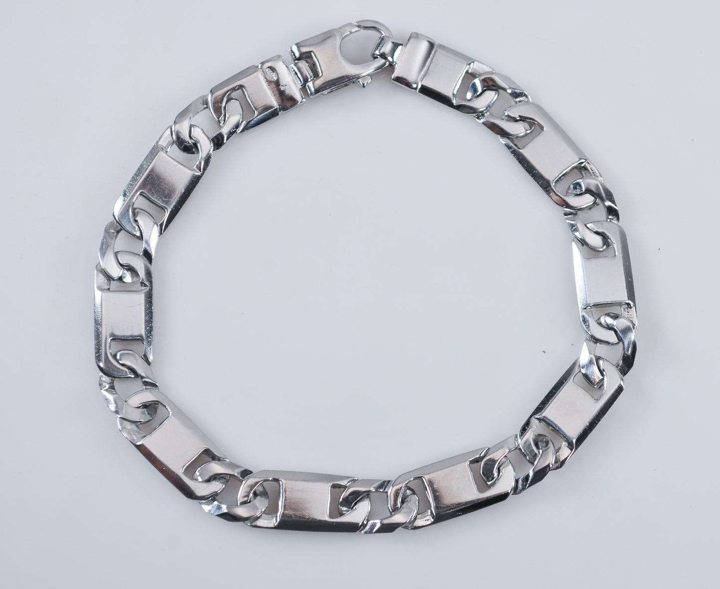 Men's Sterling Silver 8mm Chain Bracelet