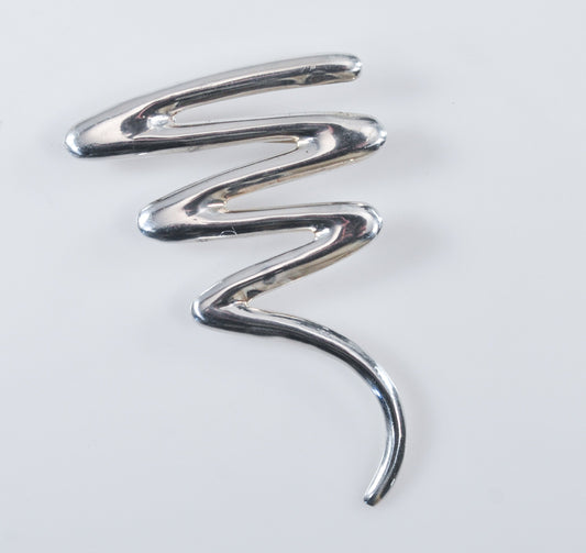 Sterling Silver Tornado Brooch