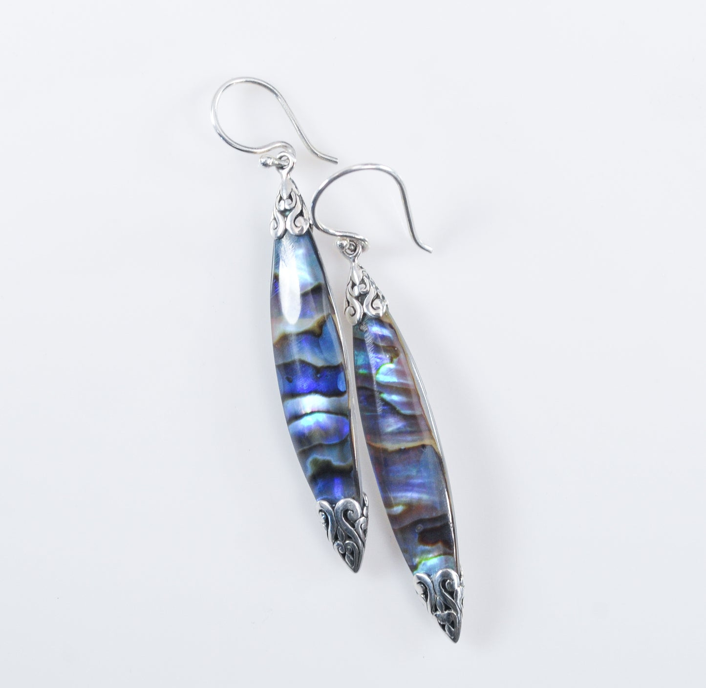 Bali Sterling Silver Abalone Earrings