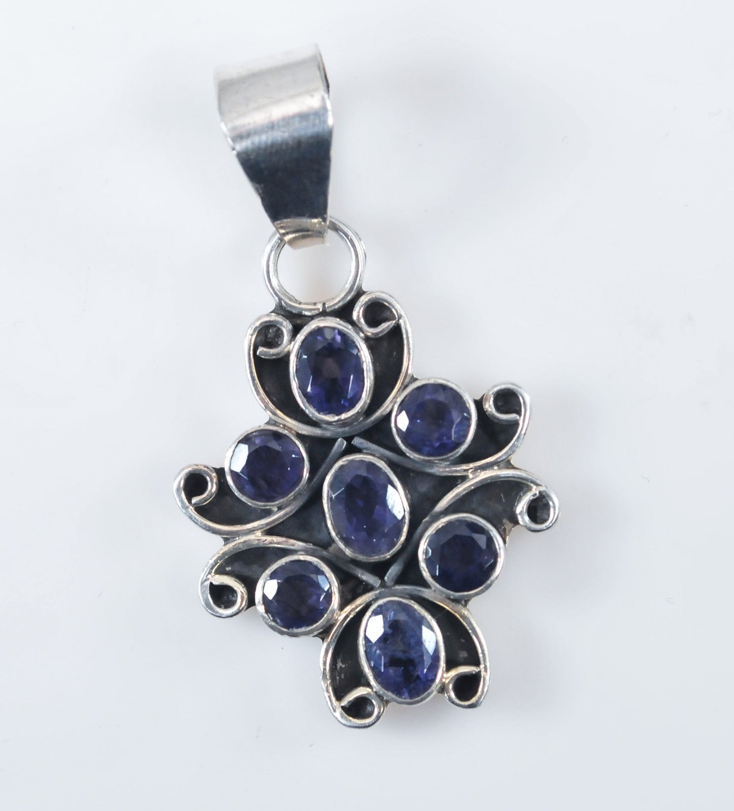 Sterling Silver Iolite Pendant