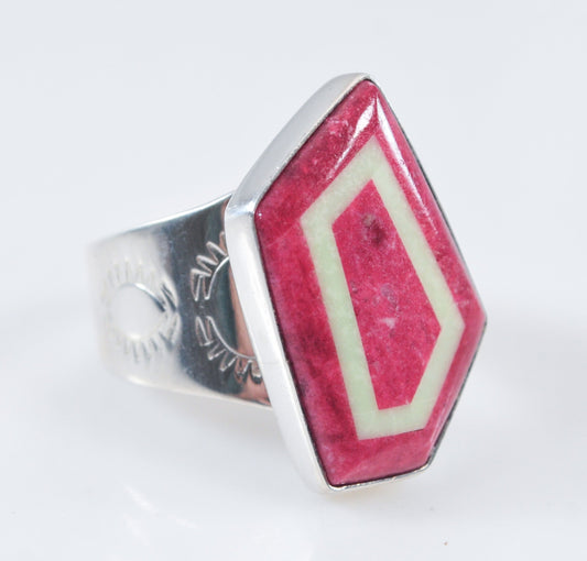 Jay King DTR Sterling Silver Thulite Inlay Ring